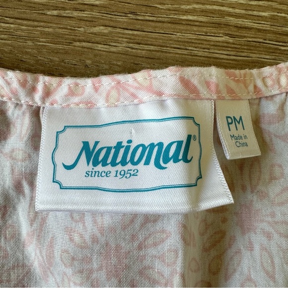 New Cottage Chic Vintage Style Pajama Gown Dress 100% Cotton - Picture 4 of 9